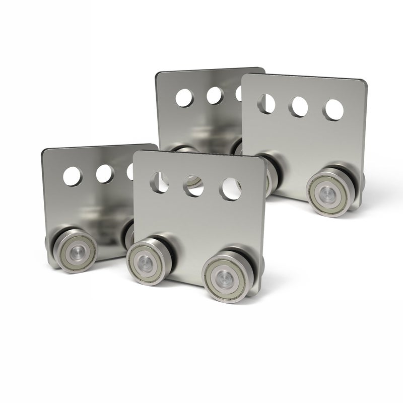 Hi Flame 4 Wheel Trolley Assembly, Four Bearing Trolley Assembly for Taller Strut Channel or All 1-5/8" Channel (Pack of 4) - Image 1